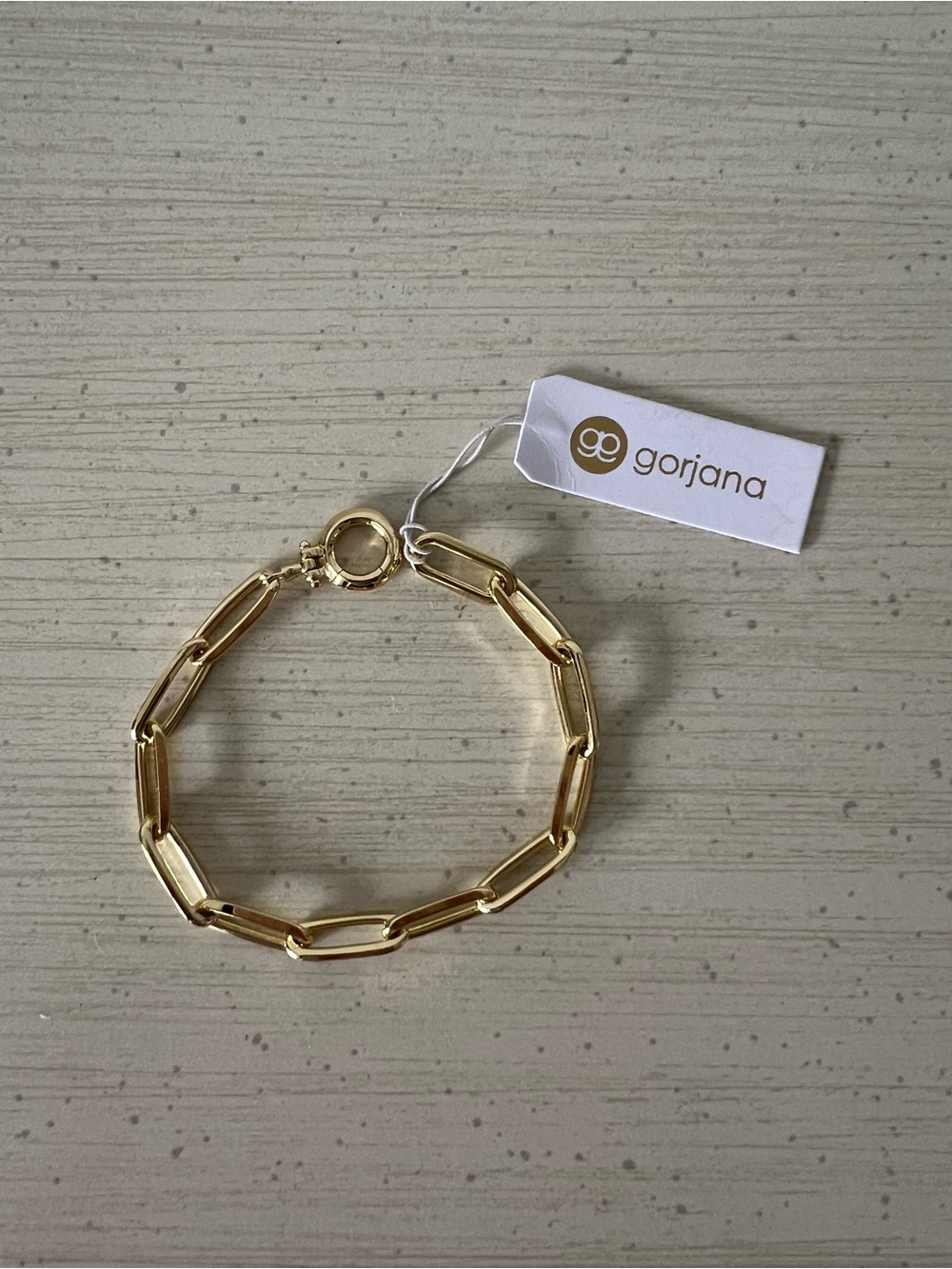 Gorjana Parker Gold Paperclip Chain Bracelet